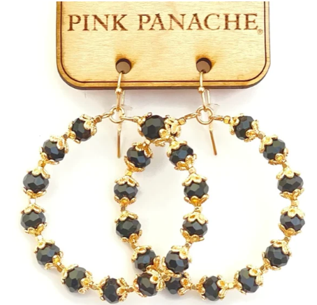 Stevie Beaded Hoops