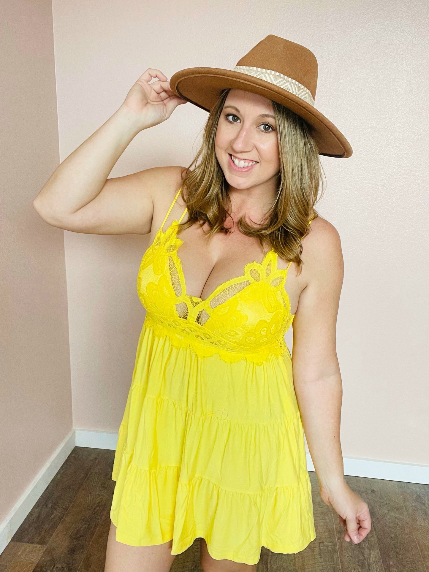 Springtime Lace Ruffle Cami