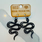 Black Snake Earrings
