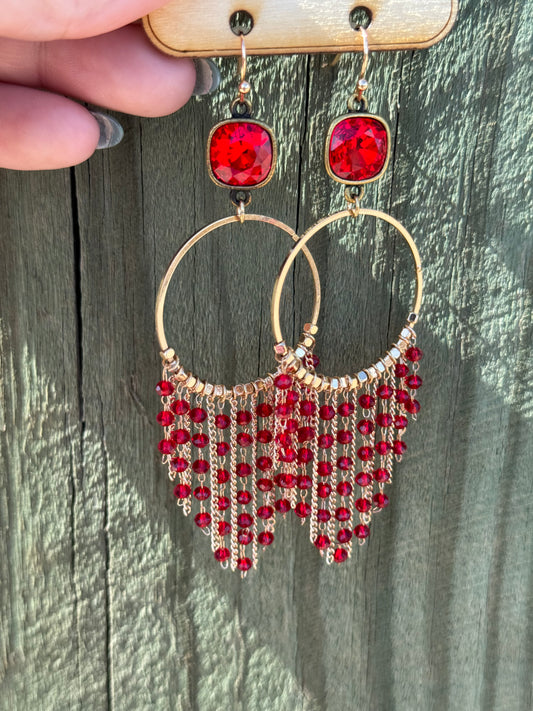 Firehouse Red Earrings