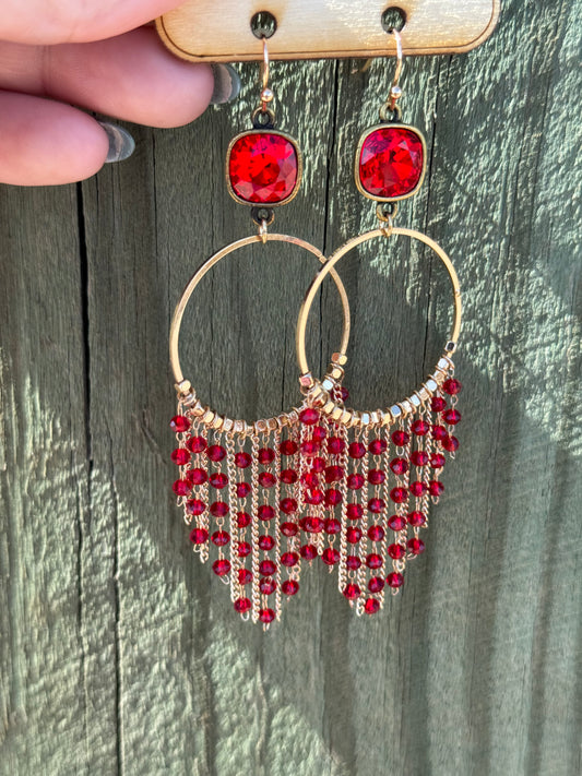 Firehouse Red Earrings