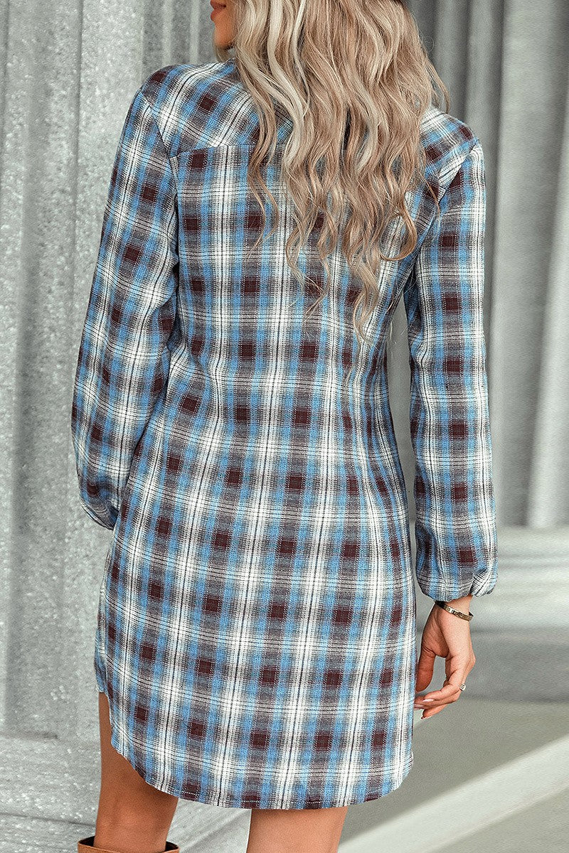 Beth Plaid Wrap Dress